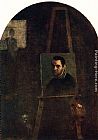 Annibale Carracci Canvas Paintings - Self Portrait